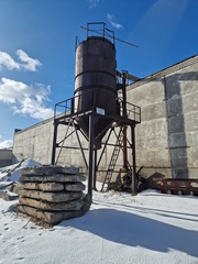 Продаётся бункер-циклон для опилок. Объём 30 кубометров.